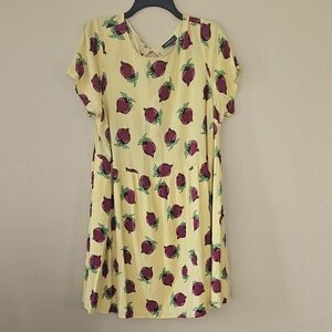 Modcloth 1X Yellow Beet‎ Dress